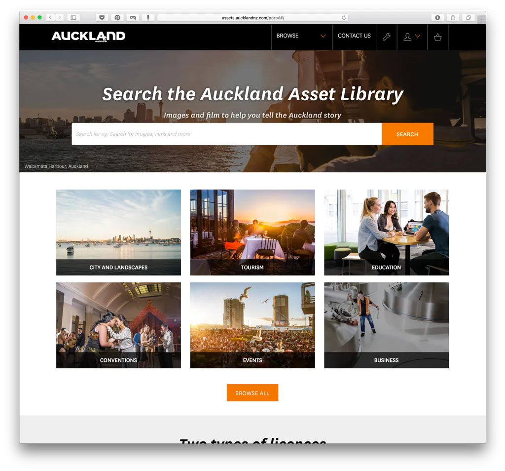 Screenshot finished live brand portal