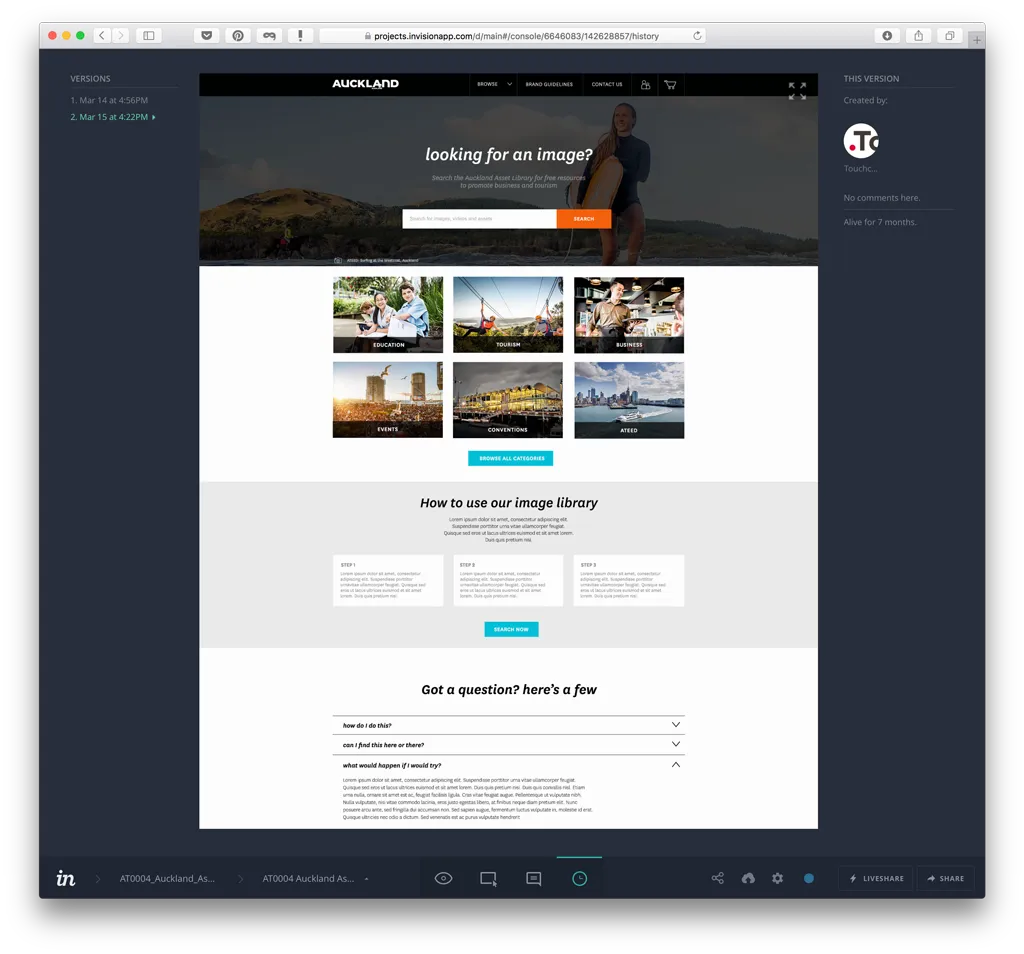 Agency design in Invision